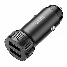 Автомобильное зарядное устройство HOCO Z49 2.4A/2xUSB серый