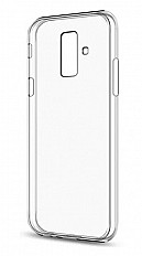 Чехол-накладка BoraSCO Samsung Galaxy J6 Plus силиконовая, прозрачный