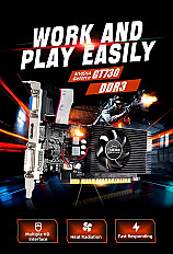 Видеокарта JINGSHA GeForce GT730 4 ГБ, DDR3, VGA, DVI, HDMI, 700 MHz, 128 bit