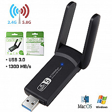 Wi-Fi адаптер RX AC1300 (1300 Mb/s) USB 3.0, черный