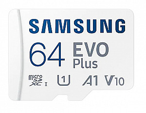 Карта памяти Samsung Micro SD 64 Гб (10 class) + SD адаптер