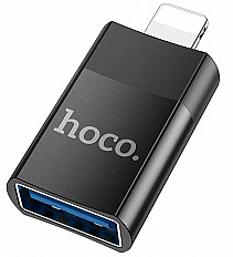 Переходник HOCO UA17 Lightning to USB черный