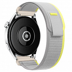 Ремешок текстильный для часов HOCO WH04, 20 мм., желтый-белый