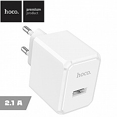 Сетевое зарядное устройство HOCO CS11A 2.1A, USB-A, белый