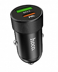 Автомобильное зарядное устройство HOCO Z32B USB 20W "быстрая зарядка", черный