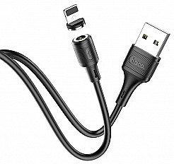 Кабель HOCO X52 Lightning 8pin 2.4A магнитный, черный
