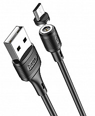 Кабель HOCO X52 Micro USB 2.4A магнитный, черный