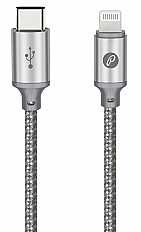 Кабель Partner TYPE-C - Lightning 8pin 2.1A серый