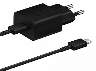 Сетевое зарядное устройство Samsung EP-T1510XBE 15W + кабель TYPE-C, черный