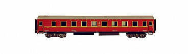 Сборная модель из картона Спальный вагон "КРАСНАЯ СТРЕЛА" №295-1 красный