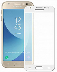 Защитное стекло 3D BoraSCO Samsung Galaxy J4 белый