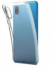 Чехол-накладка BoraSCO Samsung Galaxy A02 силиконовая, прозрачный
