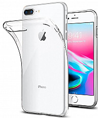 Чехол-накладка BoraSCO iPhone 7/8 Plus силиконовая, прозрачный