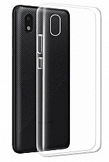Чехол-накладка BoraSCO Samsung Galaxy A01 Core силиконовая, прозрачный